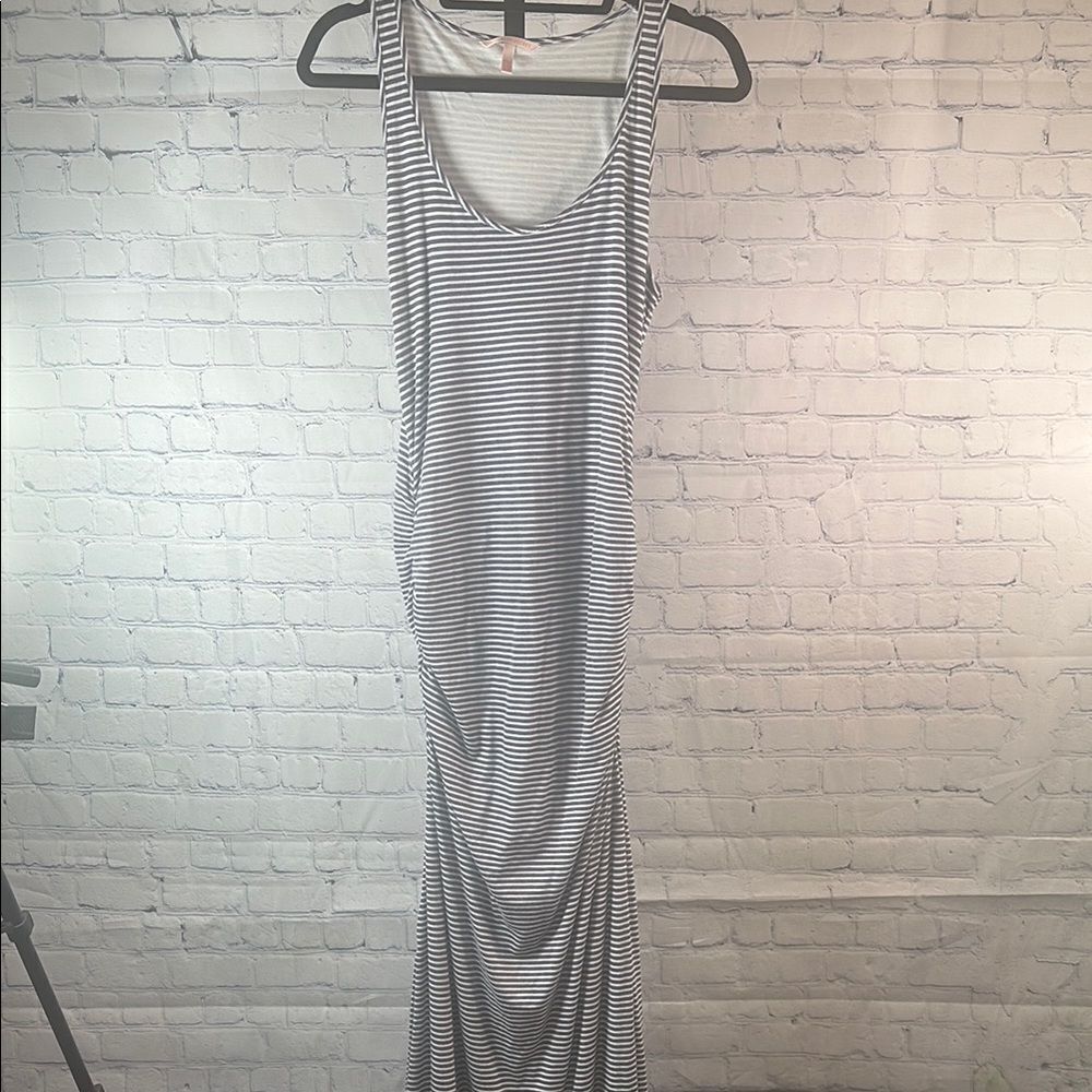 ✨ Victoria’s Secret Blue & White Striped Maxi Dress – Size M